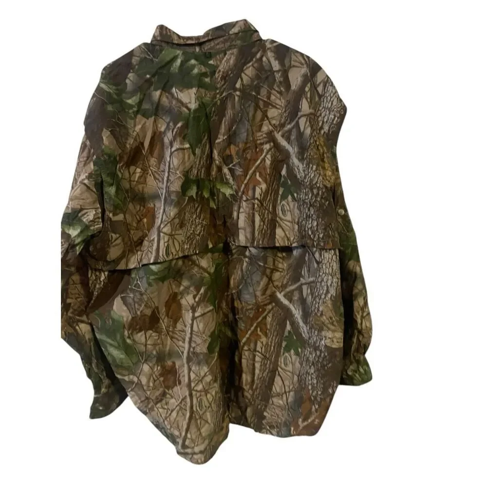Winchester Mens RealTree Hardwoods Camo Button-Down Shirt Size XL